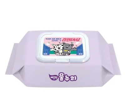 라벤다 무광 캡물티슈 50매