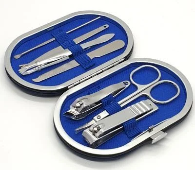 스웨이드 손톱깎이 라운드 블루