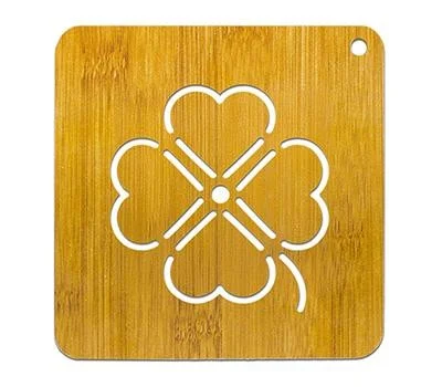 대나무냄비받침 크로바