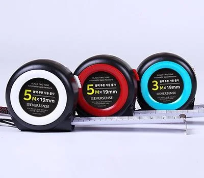 에버센스 블랙 투톤 자동 줄자 3M 5M