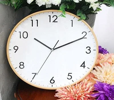 무소음모던심플우드벽시계320화이트