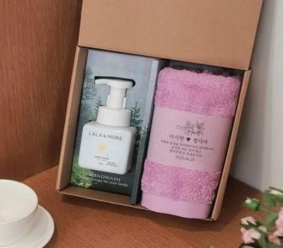 프리미엄 띠지 2p 170g수건 시트러스 핸드워시 세트