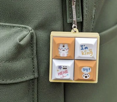 커스텀 캐릭터 키캡 키링 기업 홍보 판촉 굿즈 열쇠...