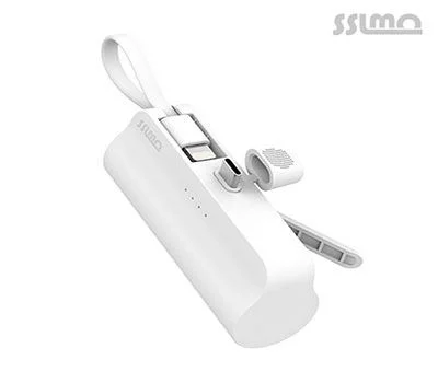 쓸모 5000mAh 초미니 원통형 2way 보조배터리